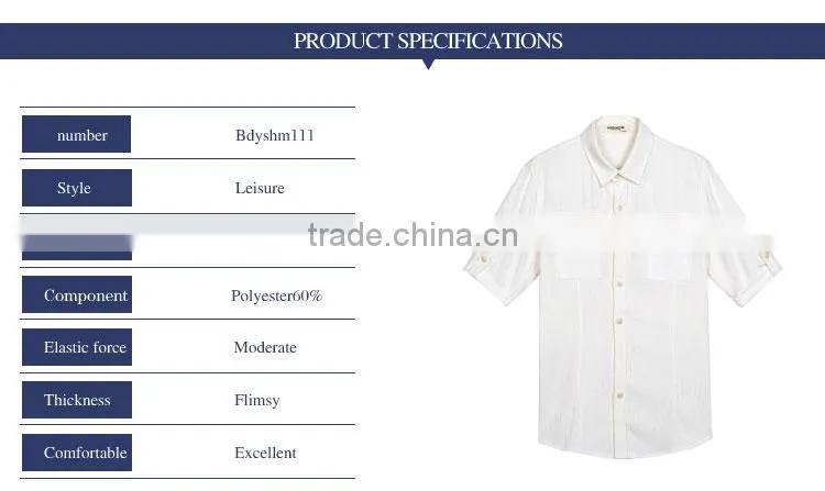 2015 New Stylish England Style Tops For Solid White Linen Leisure Shirt