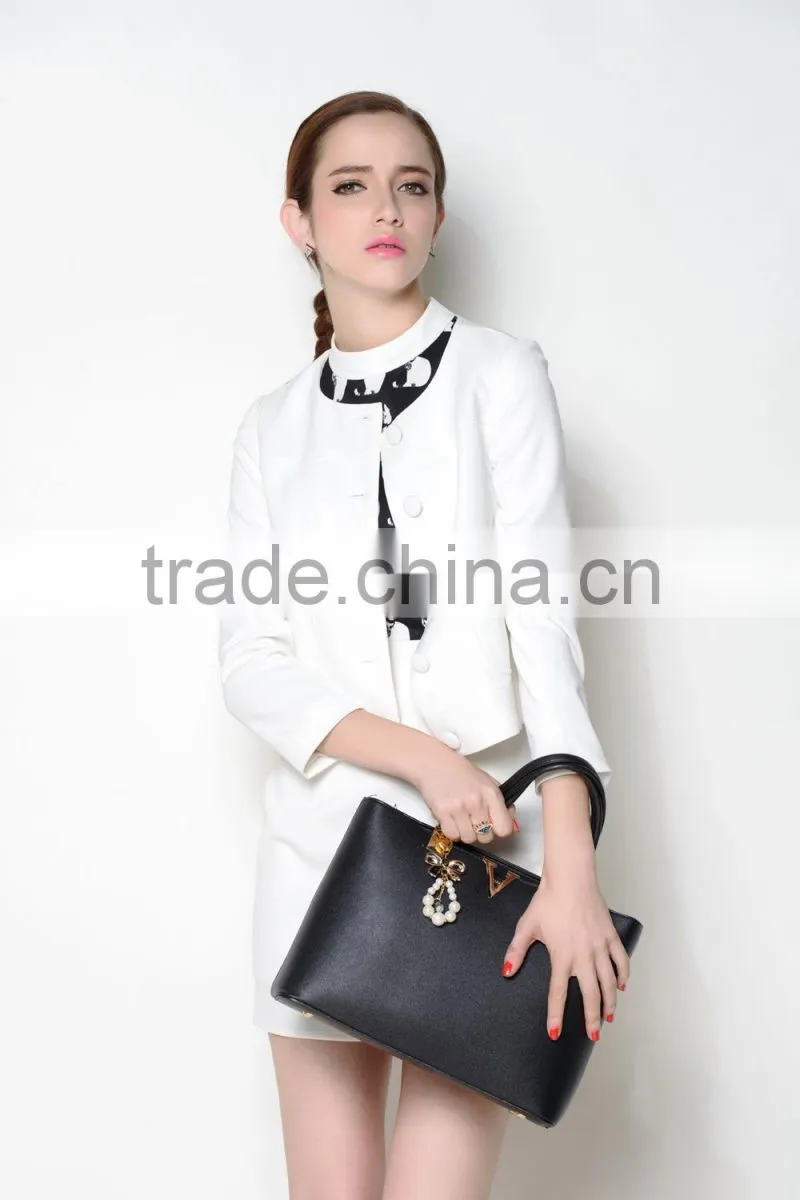 O neck single breast designed red fashion casual women european italy style jackets on sale