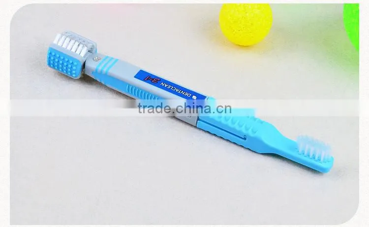 R1956H new fashion 3 heads dog tooth brush