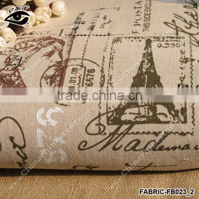 5m/pack cotton linen fabric 150cm Stamp Design Printed Canvas Fabric Zakka Fabric Household DIY Textile