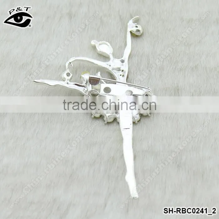 Dance Girl Shape Wedding rhinestone brooches pins rhinestone brooch pin small wedding invitation brooch pins