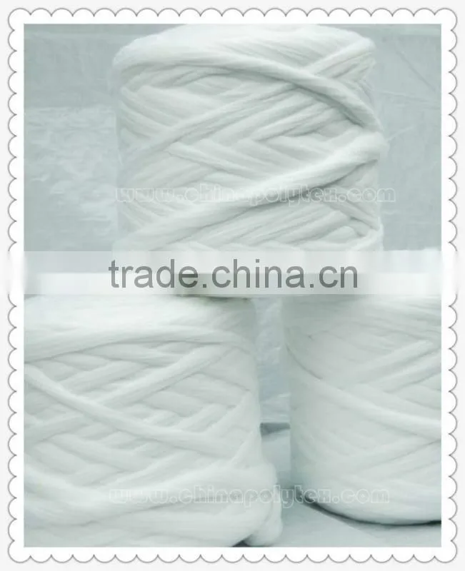 raw white virgin polyester tops 2D-3DX102MM