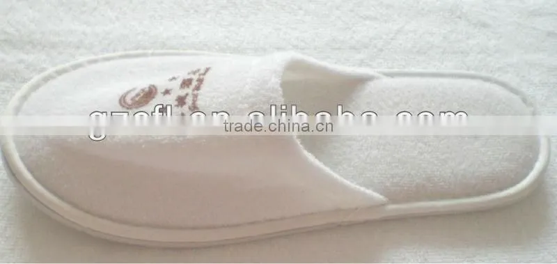 100% cotton terry towel disposable hotel slipper