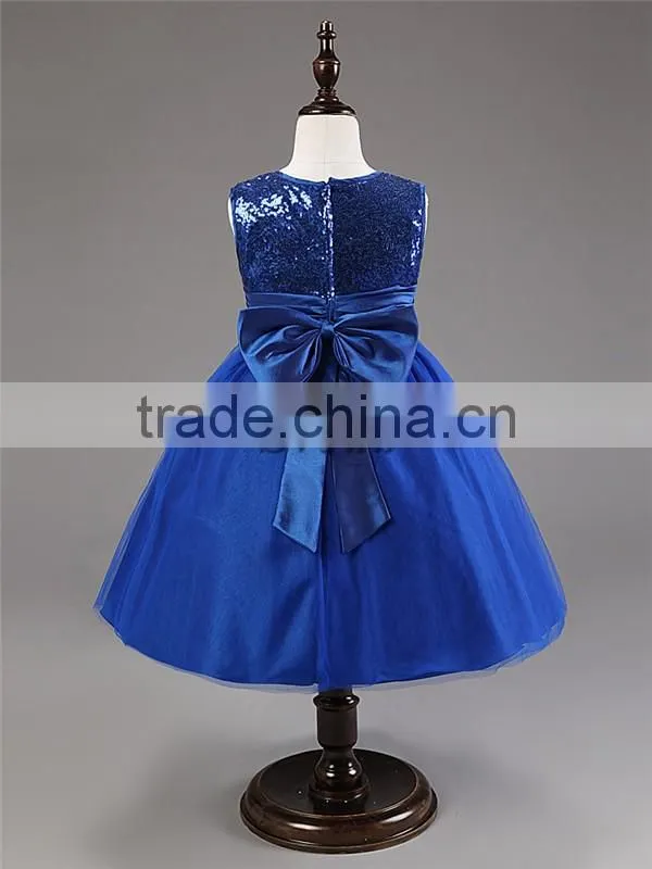 Creazy hot sell Girls Dress Beautiful Princess party dress High Quality wedding dress for Girls with Sequins