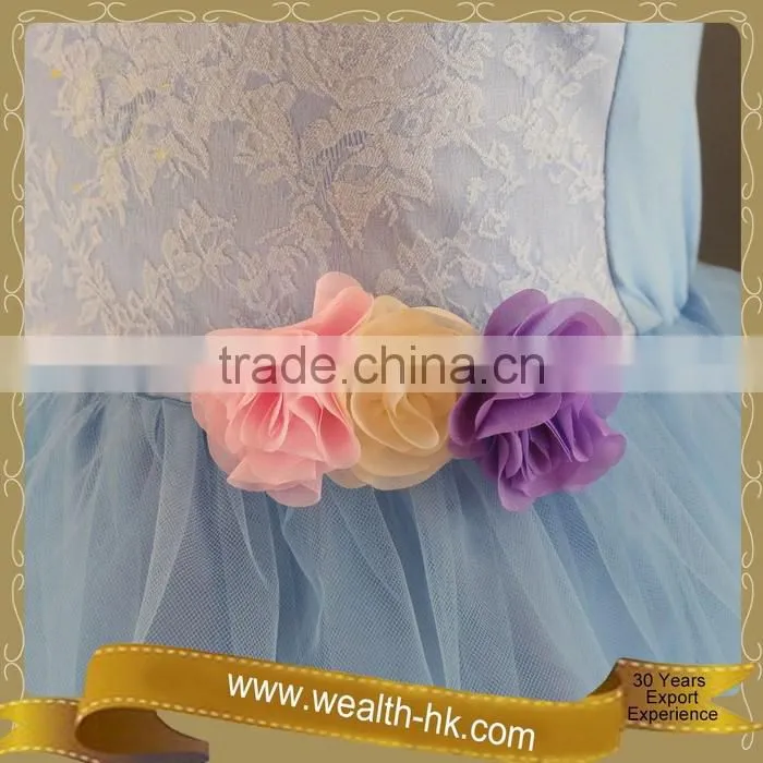Layer Tulle Short Front and Long Back Flower Girl Dresses