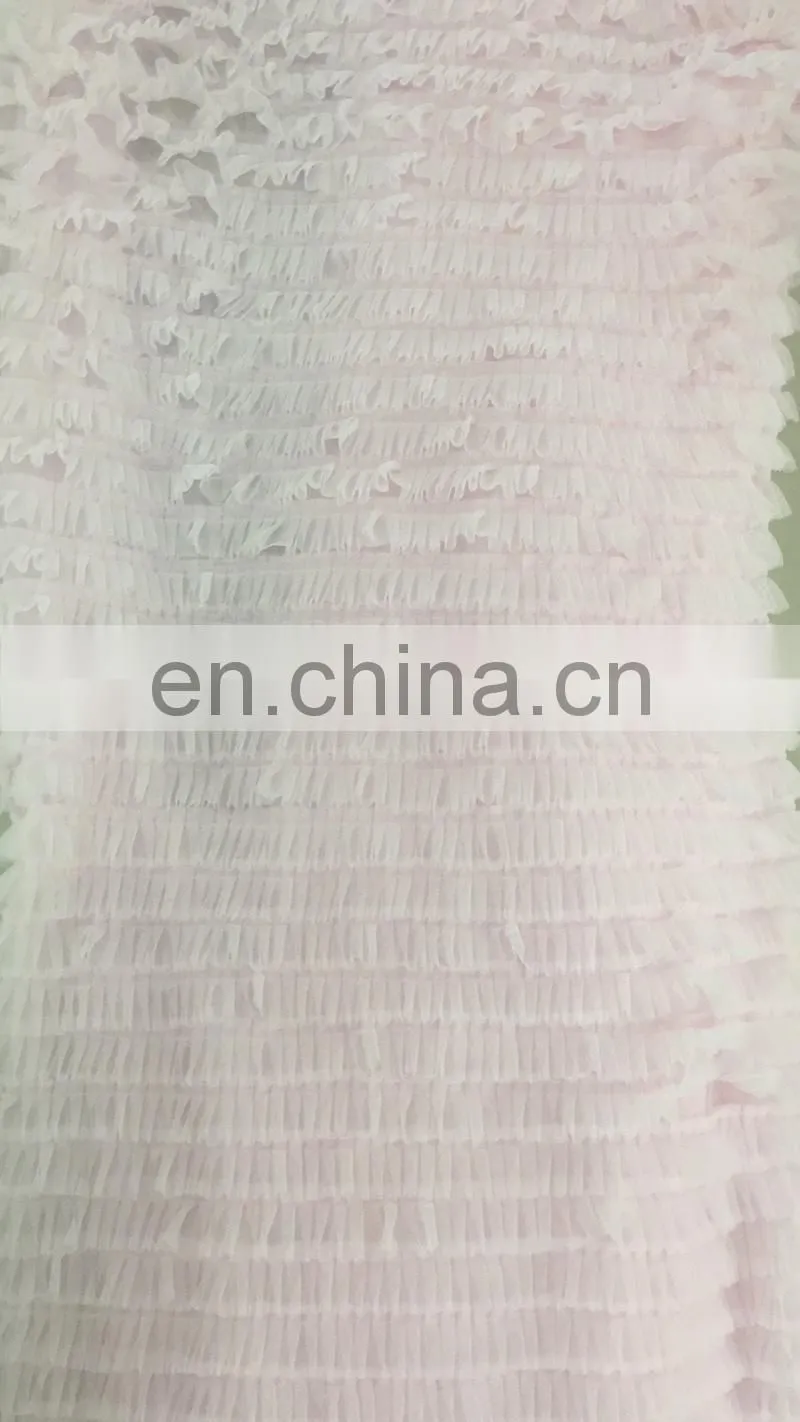 New Design Romatic Ruffled Organza Table Skirt