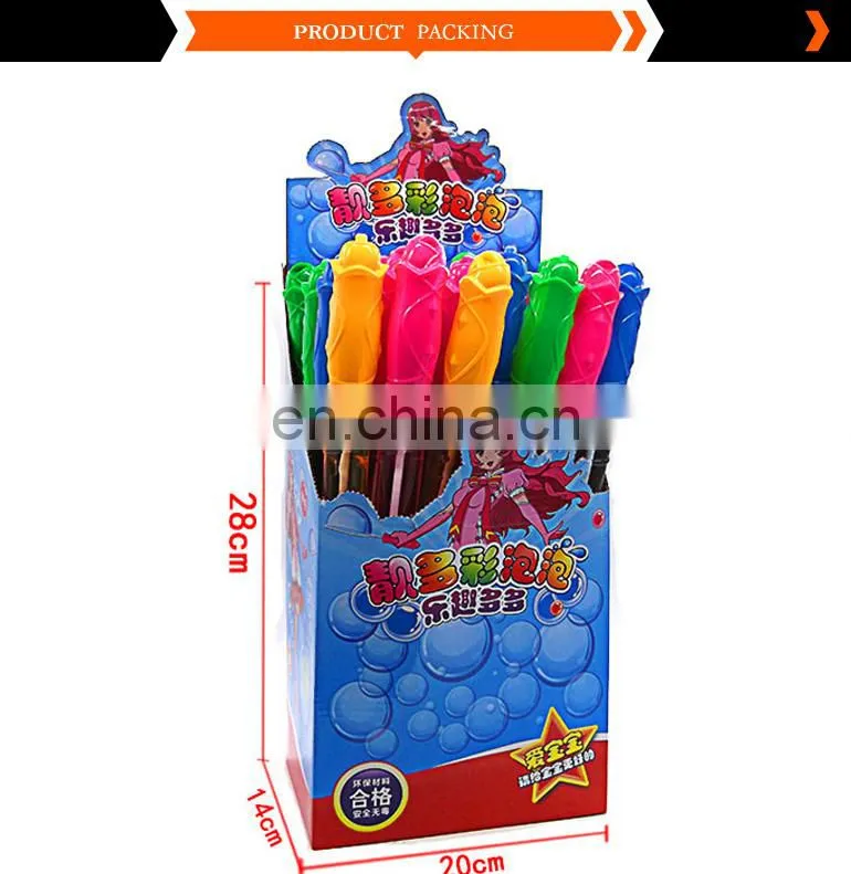 China toys kids outdoor toys bubble wand 28Cm blowing bubbles for wholesale
