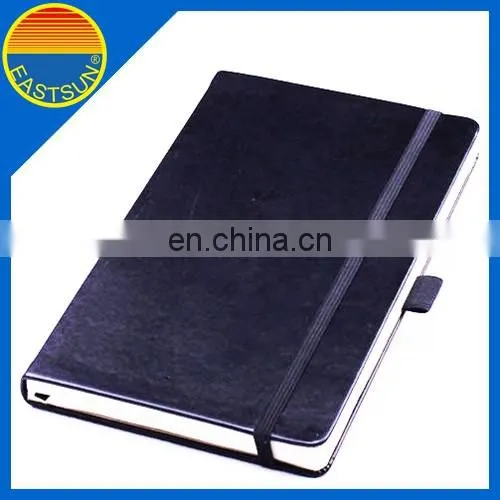 Office A4 hardcover PU notebook with elastic band