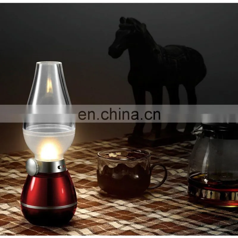 Hot sale USB Rechargeable LED Kerosene Oil Lamp led night light led lamp 5v