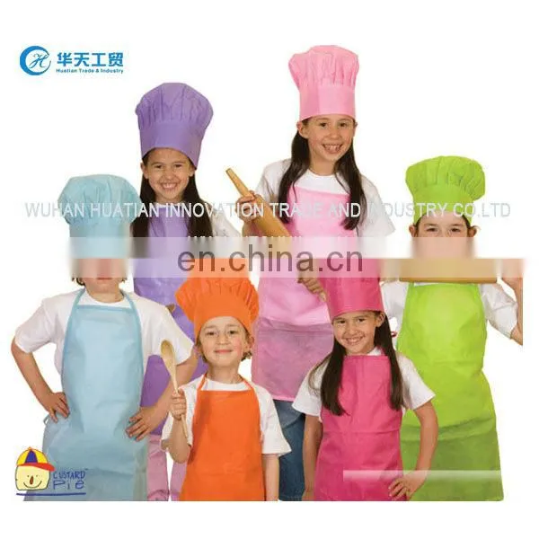 Printed Kids Aprons and Chef Hats Customized