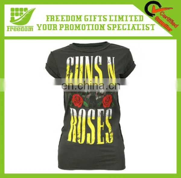 Fashional Slim Ladies T-shirts With Printing