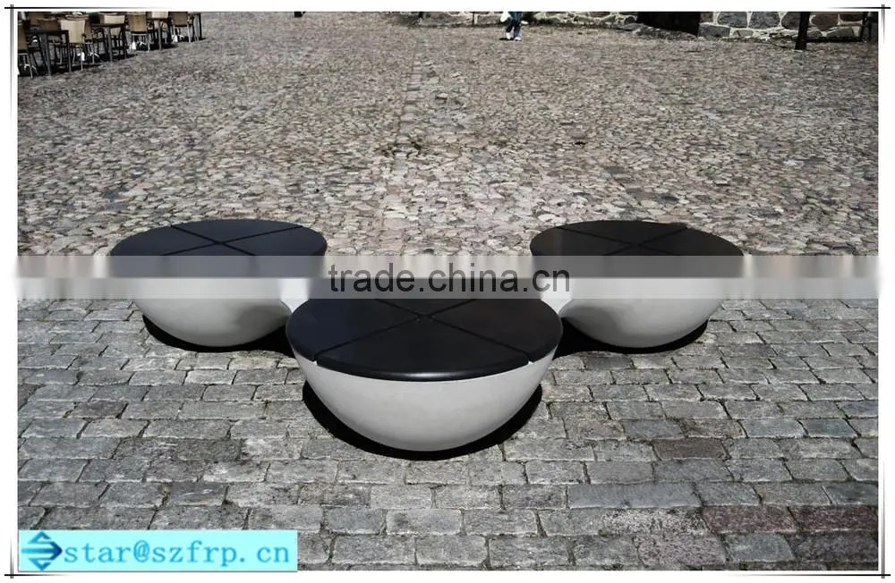 Fiberglass outdoor park corrosion-resistant chairs