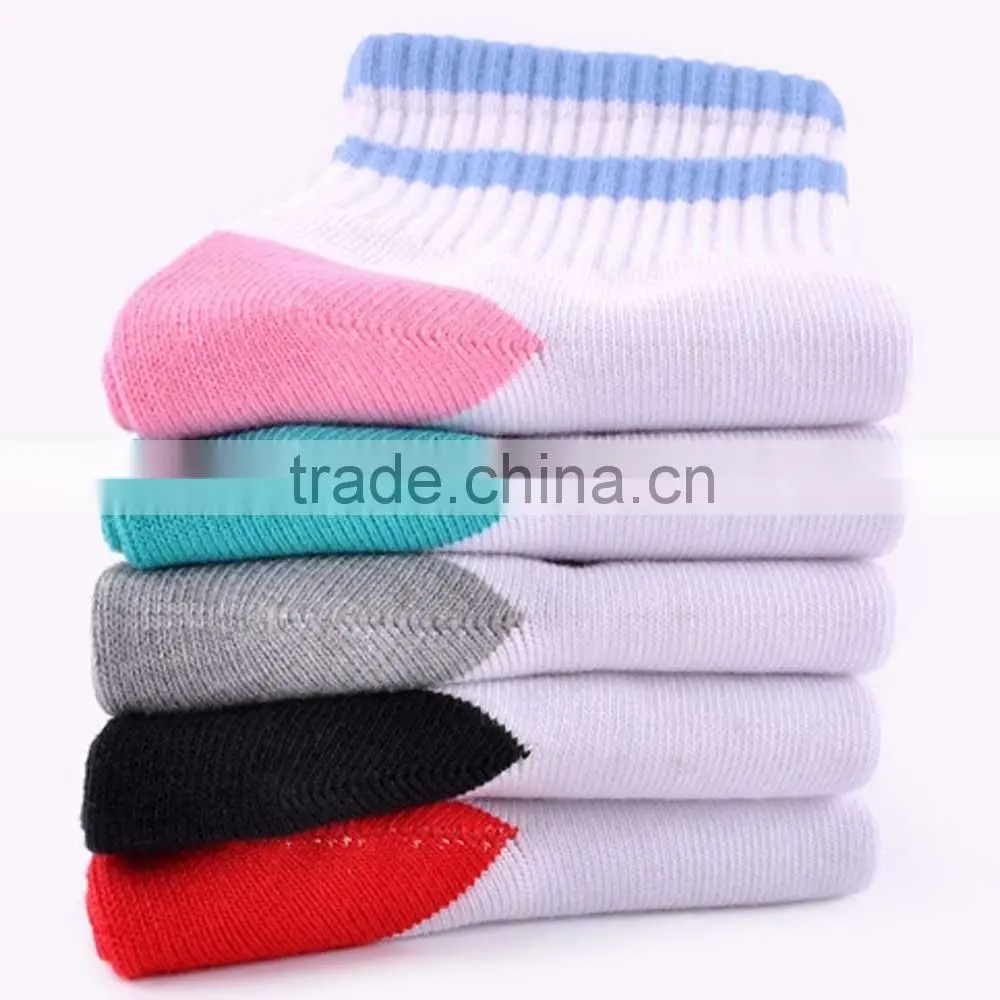 Comfortable and soft children solid sports socks/tube socks