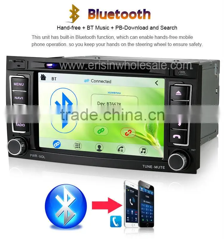 Erisin ES7402M 7 inch Dual Channel CanBus Car Radio DVD Player
