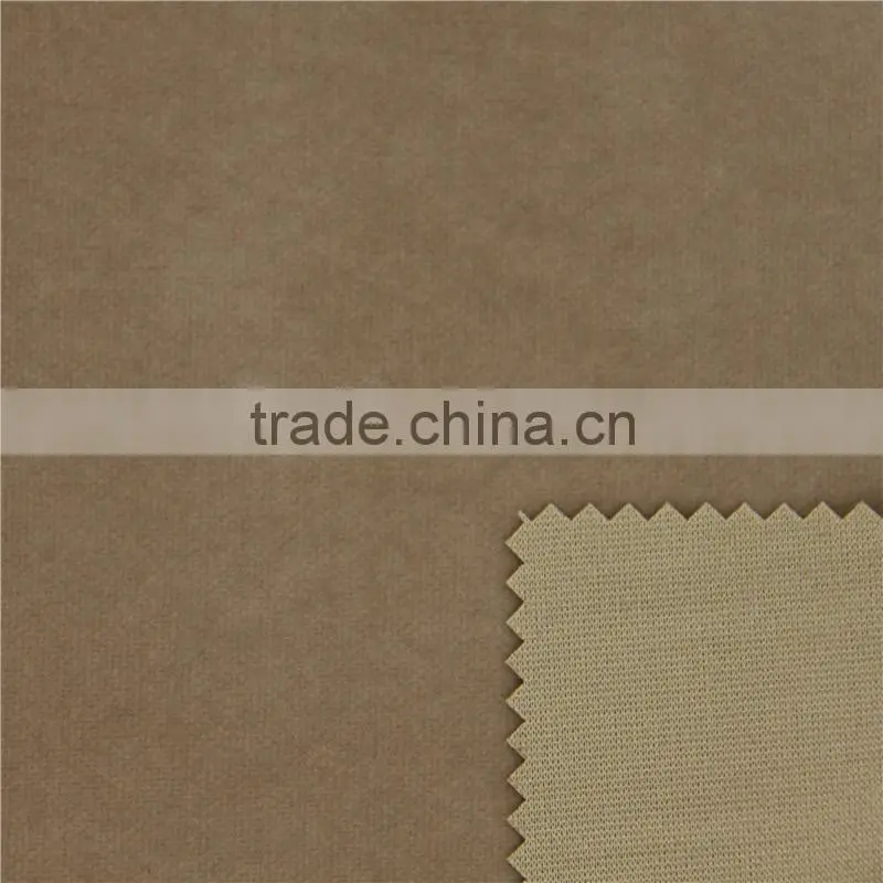 0.8mm thickness single side synthetic suede fabric/shoe fabric