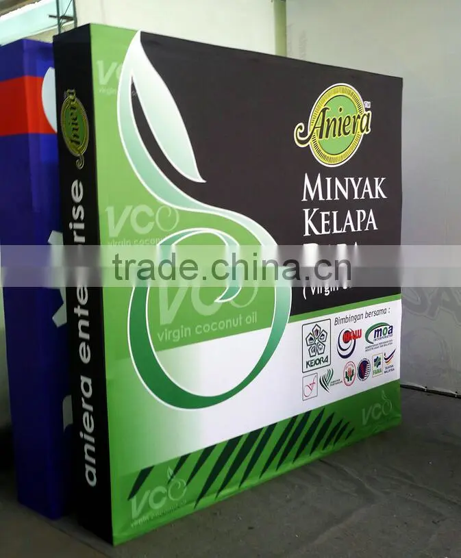dye sublimation velcro pop up stand for exihinition