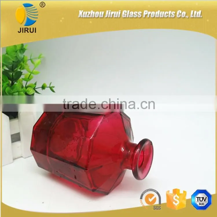 280ml red reed diffuser glass bottle with cork