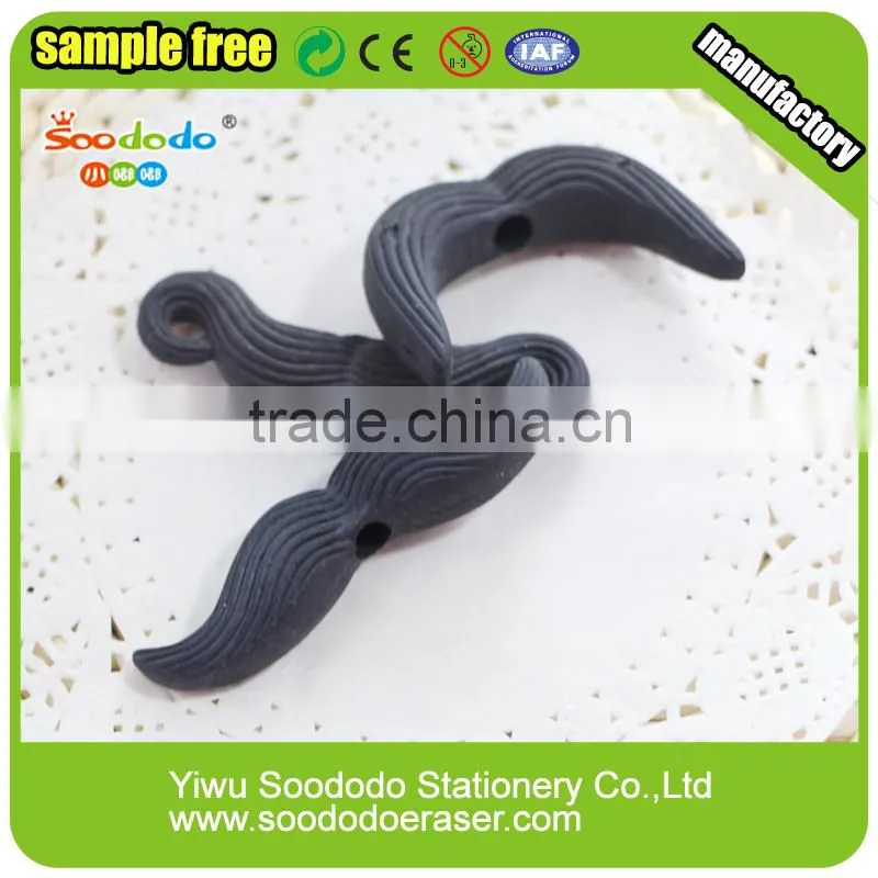 Cheap Hot Stationery Pencil With Eraser Mustache Shape