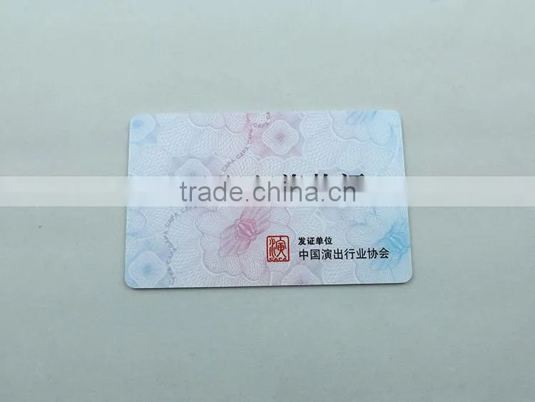 Pvc Card Factory,Transparency Pvc Card for job card