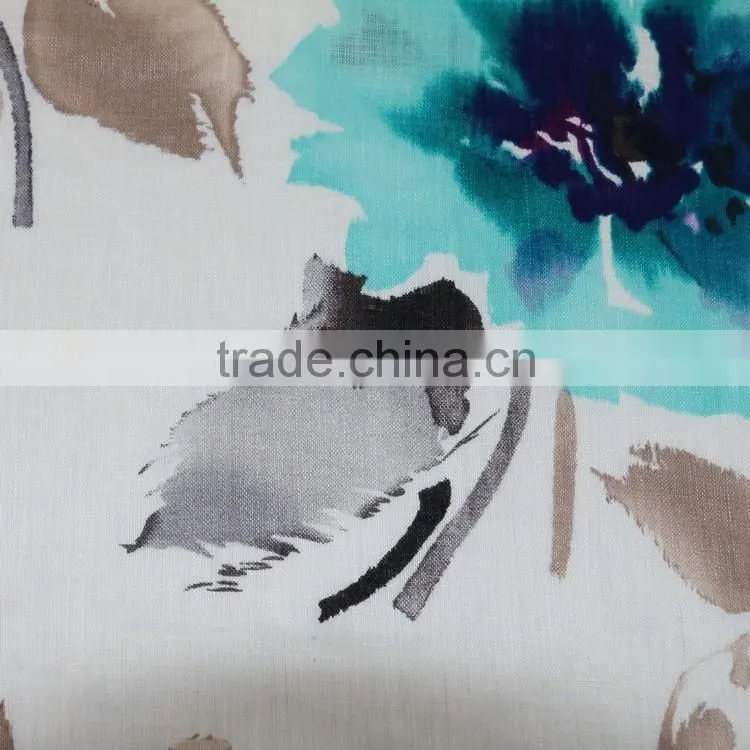 printed ink fabric,women's fashion dress fabric 2015,100% linen fabric