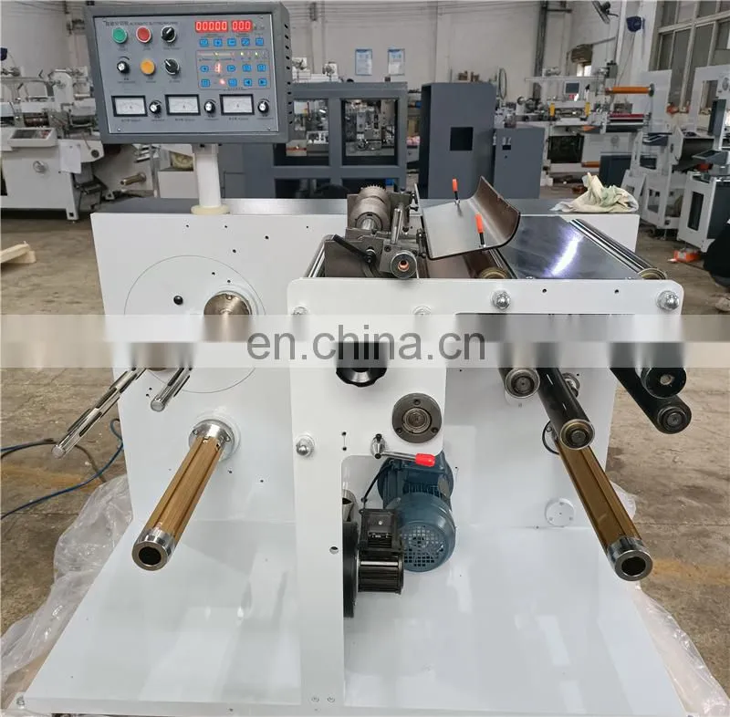 UTS320S Maquina Cortadora y Rebobinadora de Etiqueta Adhesiva adhesive Label Sticker Cutting Machine