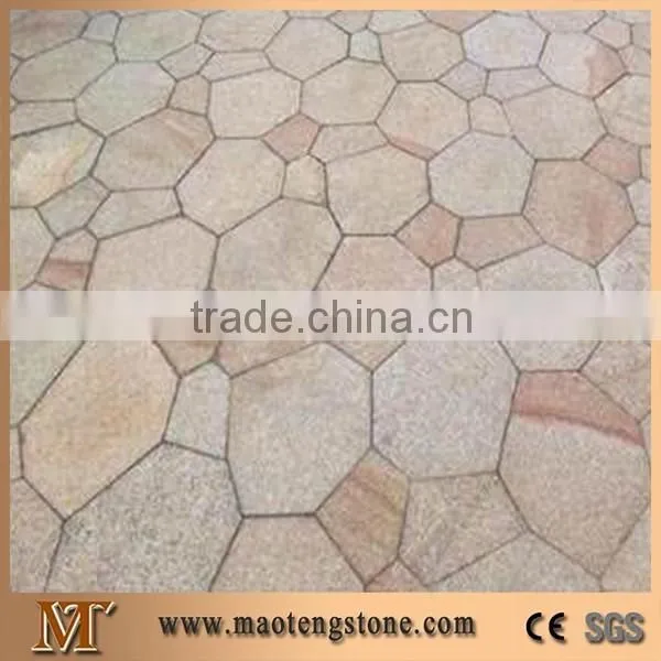 Outdoor Irregular Slate Stone Color Flagstone Floor Tile