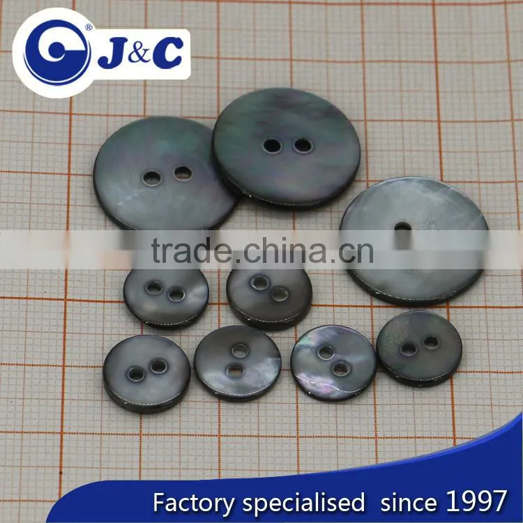Smoke Black MOP natural shell buttons,black mother of pearl sea shells buttons.