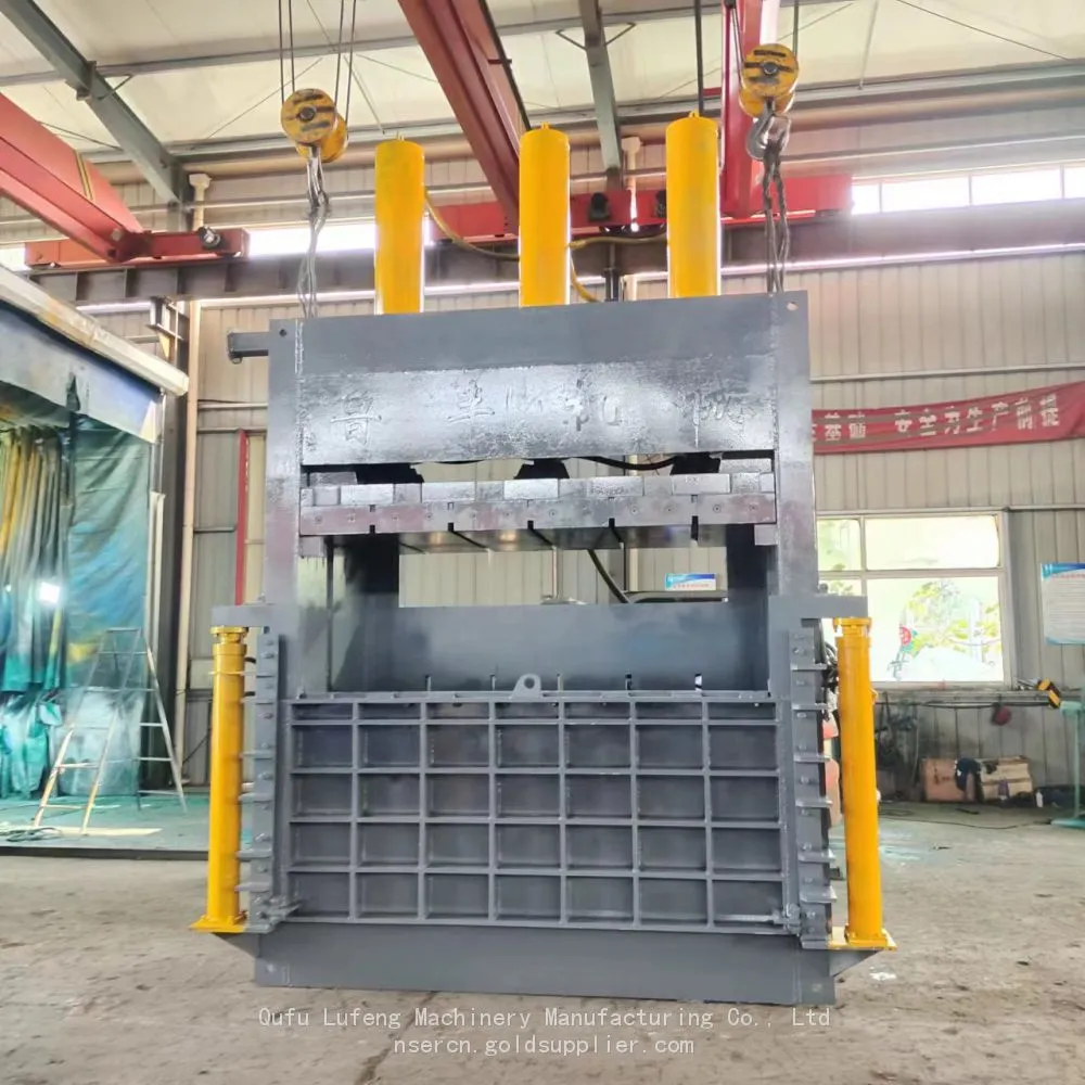 300-ton vertical stainless steel waste compression baler