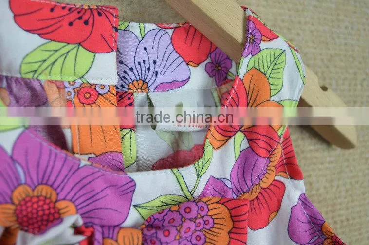 2015 OEM summer shorts cute girls print dress alibaba China Supplier
