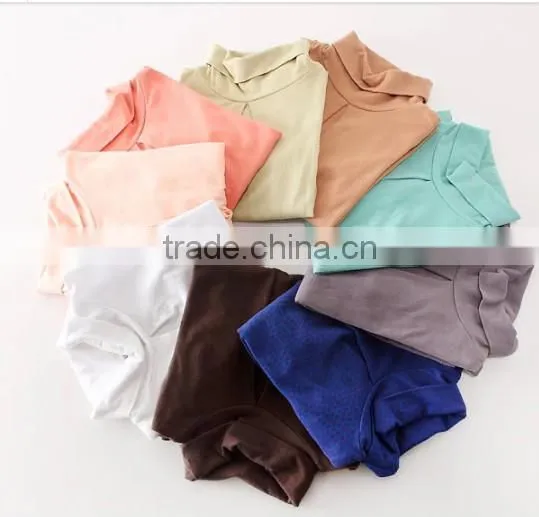 Fashion turtle neck long sleeve girl knitted under garments