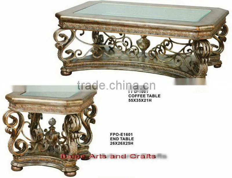 Latest Italian Luxury Wood Carved Console Table Furniture S-1601