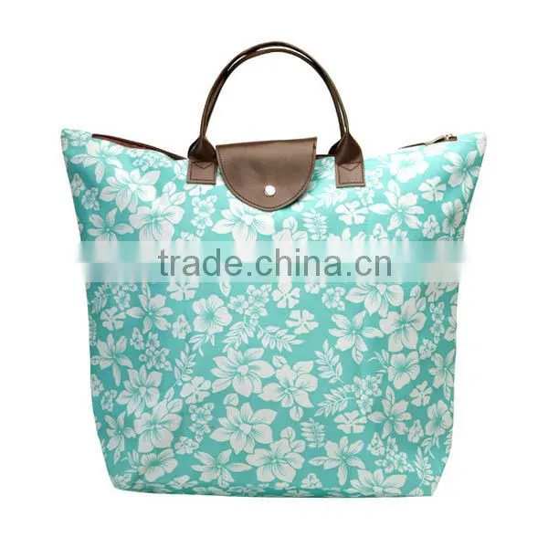vegetable folding shopping trolley bag with logo
