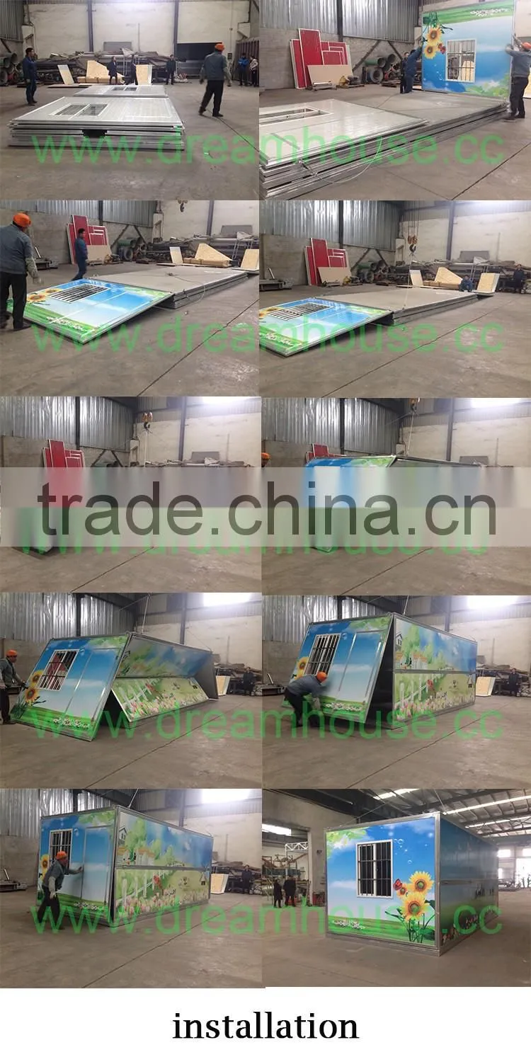 China cheap modern folding container house/mobile prefab foldable container house/folding prefab home