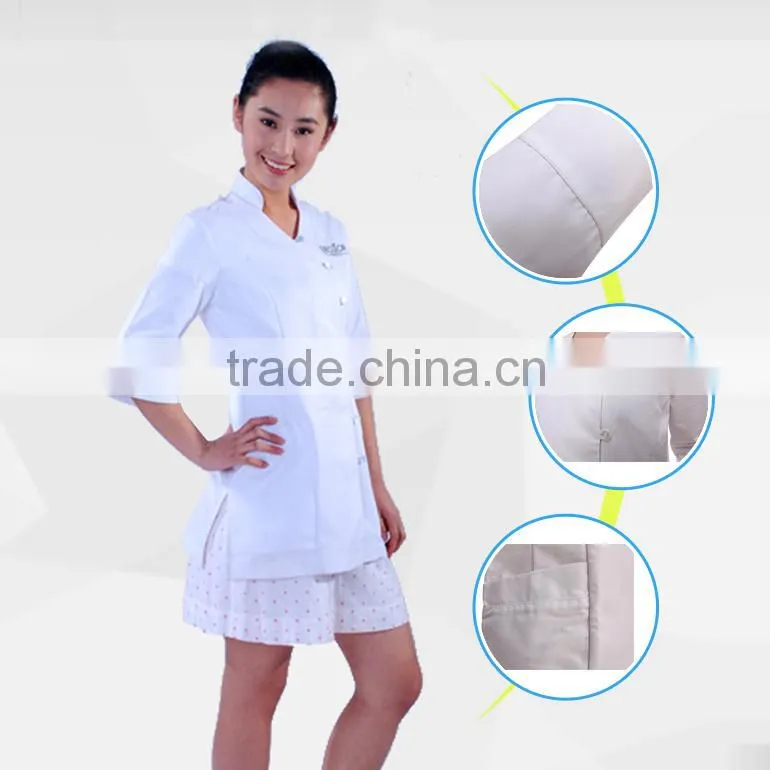 YKK brand Zipper Closure Beauty/SPA Tunic
