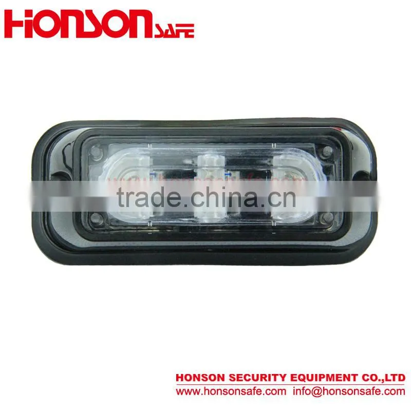 12V LED Linear Amber Blue Surface Mount Grille Bumper Light HF-131