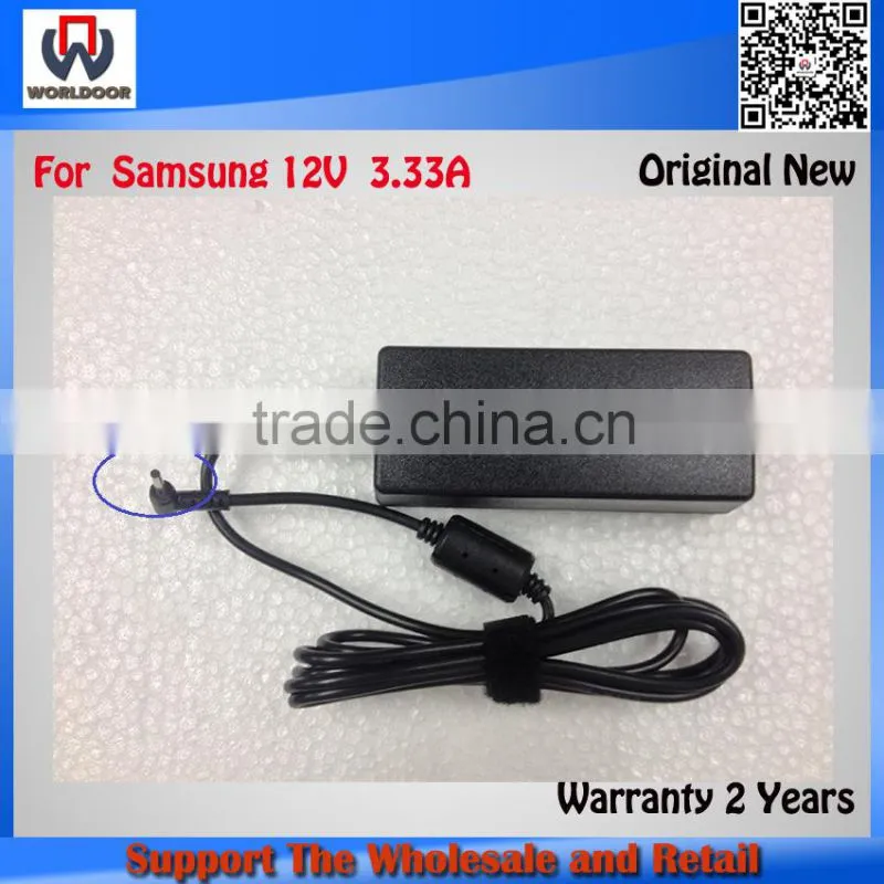 100% Original For Samsung 12V 3.33A 40W Laptop Adapter ADP-40MH AB For Samsung XE700T1C XE500T1C Tablet AC power Charger