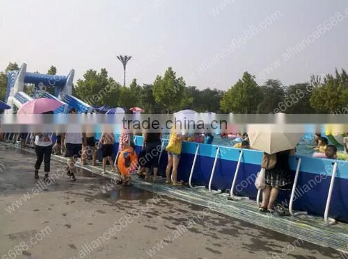 water slide with swimming pool OEM factory