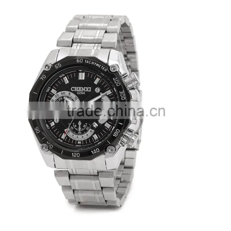 2015 Newest Design Factory Price Luxury Watches Men Calendar Watch 029AMS