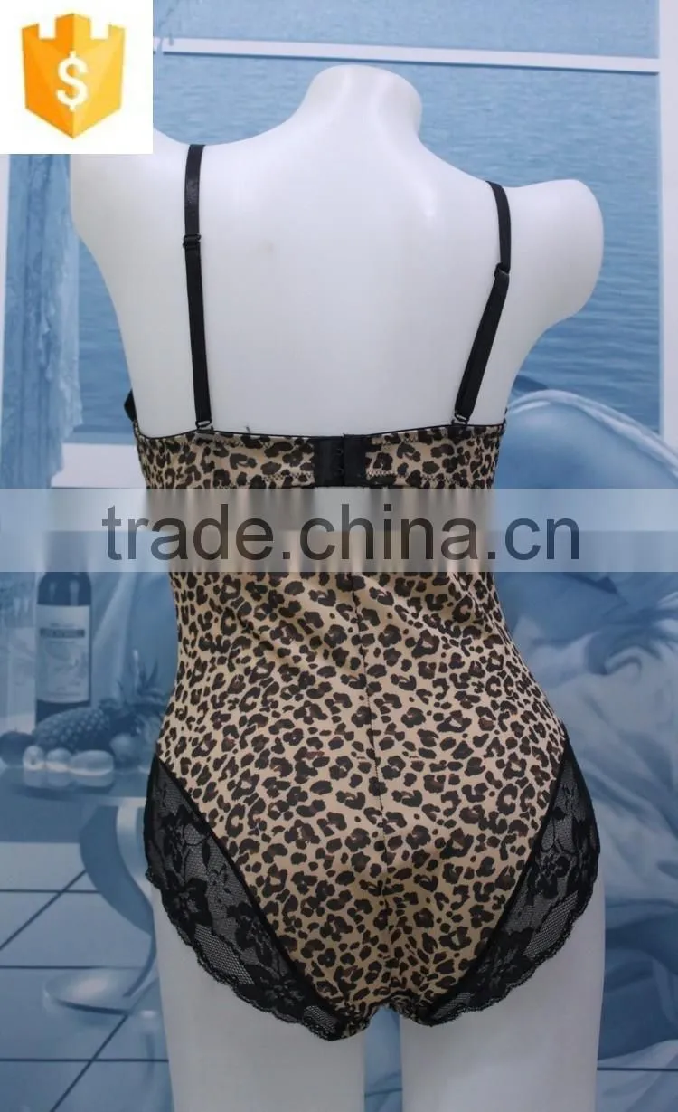 High quality Leopard pattern Shapewear,sexy ladies corset