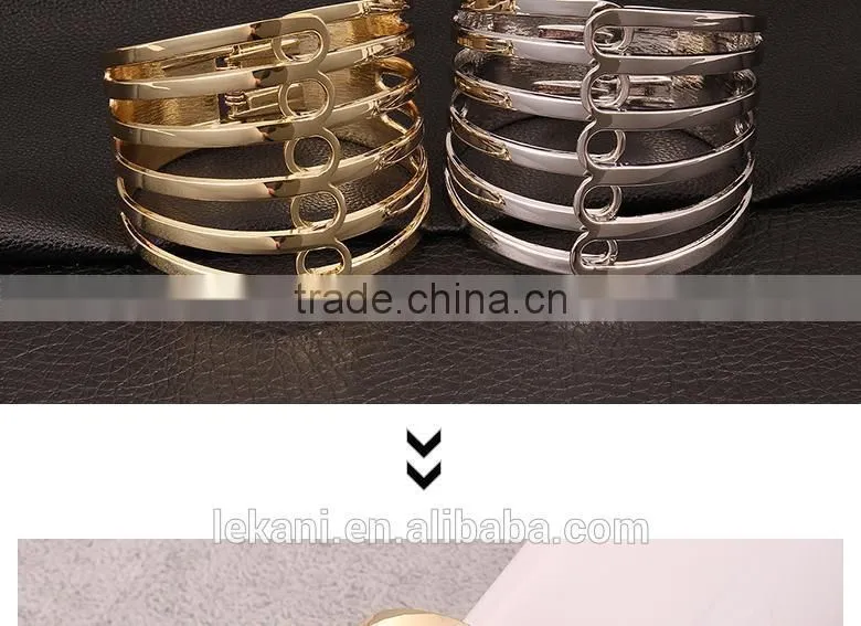 Hot New Arrival Heavy Metal Punk Style Strand Bangle For Women