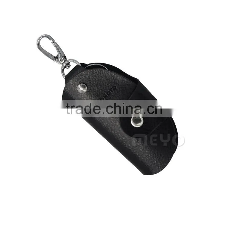New style black leather key holder for business gift