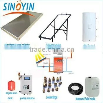 solar panel hot water system for household, hotel, school, chermical use