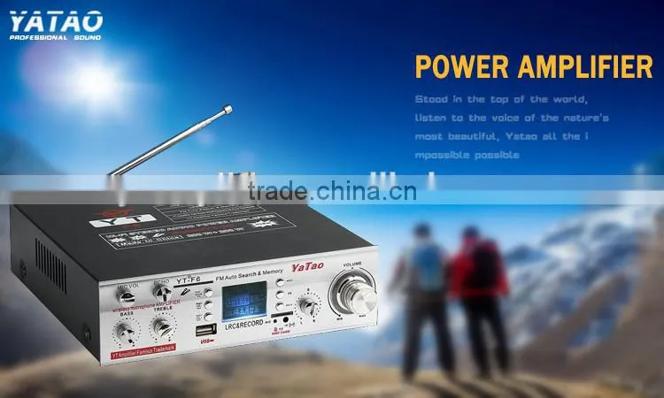 5 channel usb mixer amplifier YT-F6 with Karaoke support FM/MIC/TF/USB