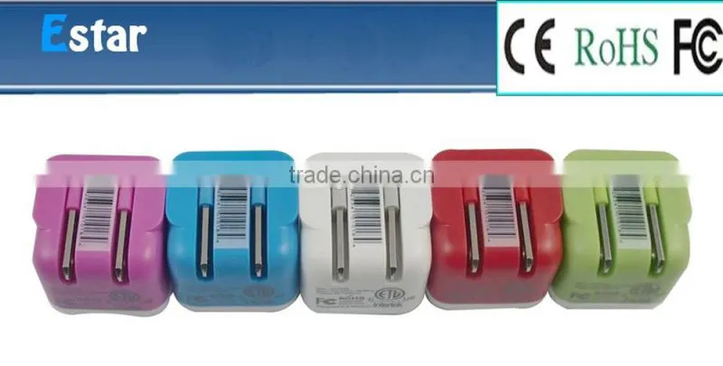 5V 2.1A Super fast mini dual usb travel charger