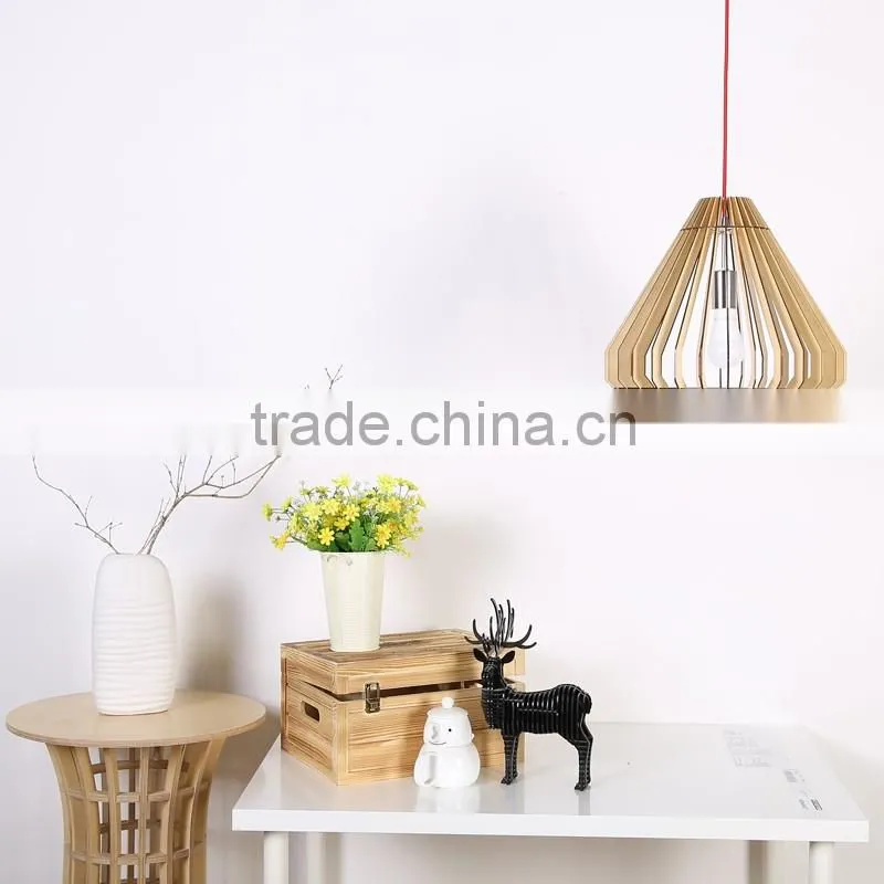2016 modern ceiling wooden pendant lamp JK-8005B-13 LED pendant light