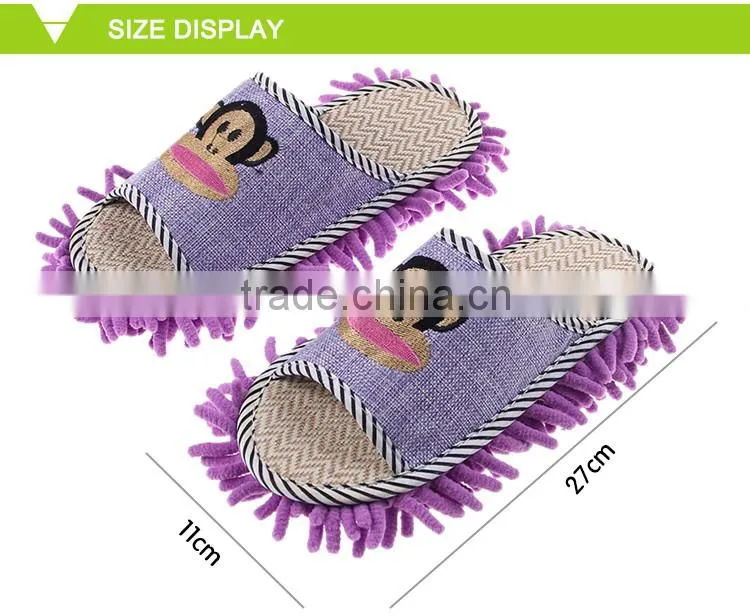 custom logo super absorbent waterproof chenille slipper