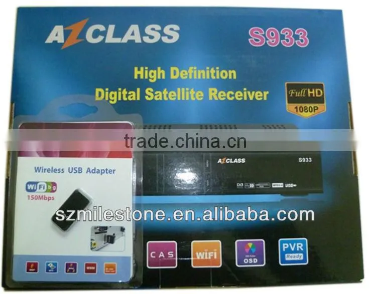 Azclass S933 HD free IKS satellite receiver for South America