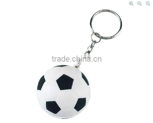 sales promotion rubber sport ball keychain