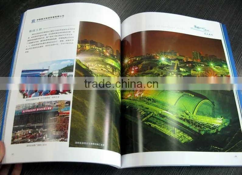 Customized hardcpver magazine printing