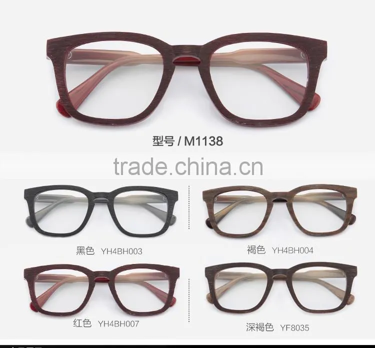 Custom Acetate Wood Eyewear Glasses Eyeglasses Spectacle Frames